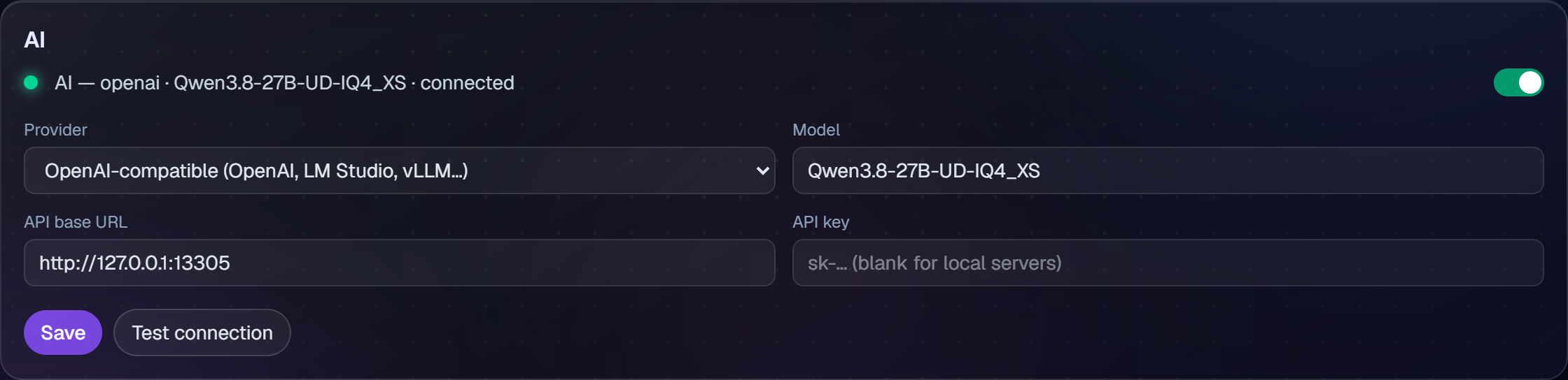 AI model manager: Ollama model catalog with one-click download